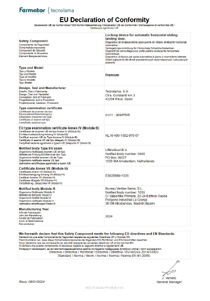 Eu-declaration of conformity (for Fecmator)